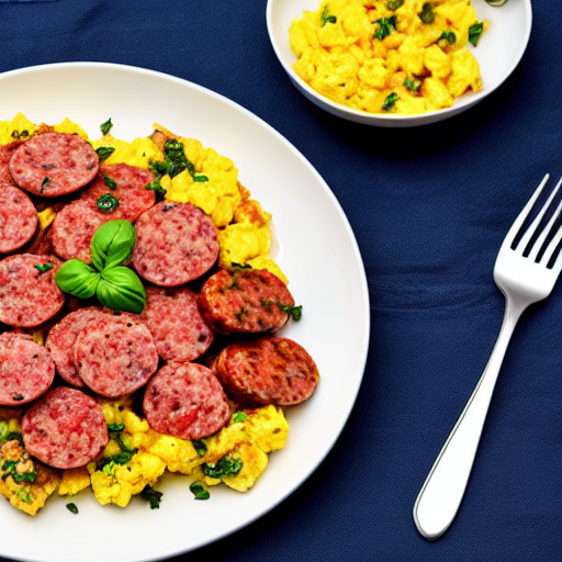 Uova Strapazzate con Salsiccia