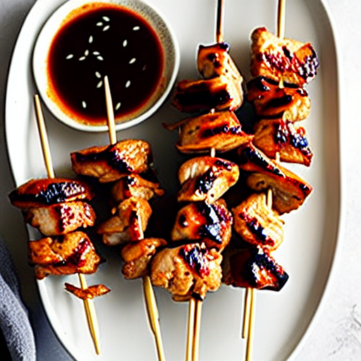 Korean Chicken Skewers
