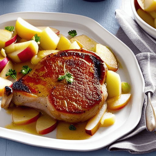 Pork Chops with Apples and Onions