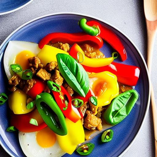 Egg and Bell Pepper Stir-Fry