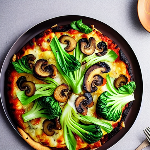 Bok Choy and Mushroom Bake