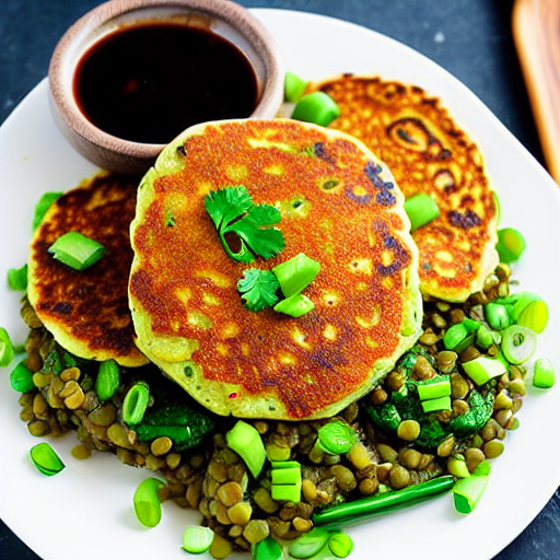 Lentil Scallion Pancake