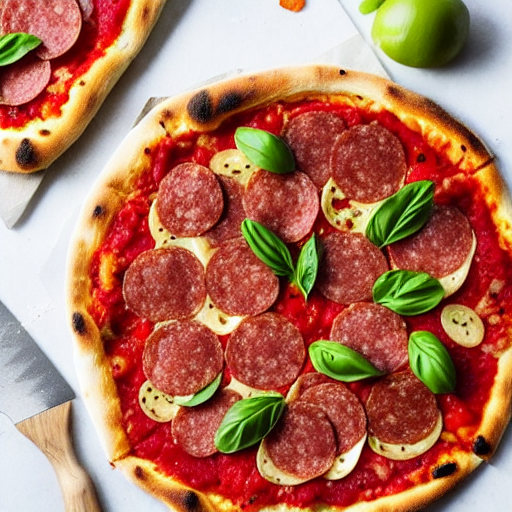 Pizza con Salame
