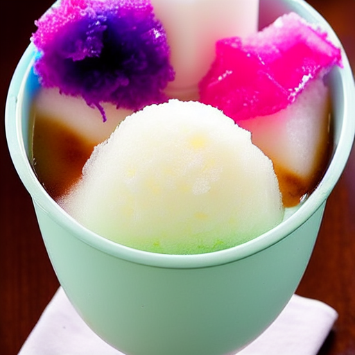 Kakigori with Condensed Milk