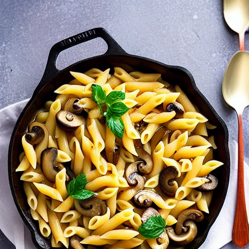 Macarrão com Cogumelos