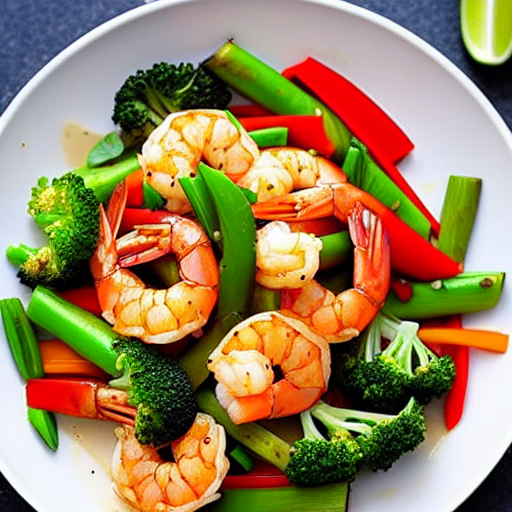 Spicy Shrimp and Vegetable Stir-Fry with Rice