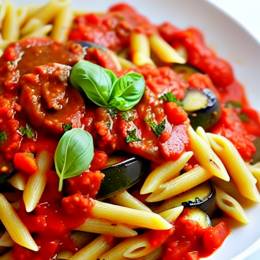 Pasta con Salsa di Melanzane