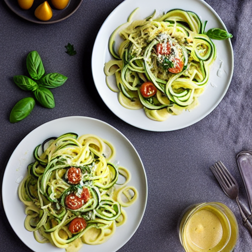 Zucchini Noodles Carbonara