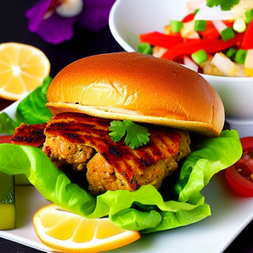Bocadillo de Pollo al Ajillo