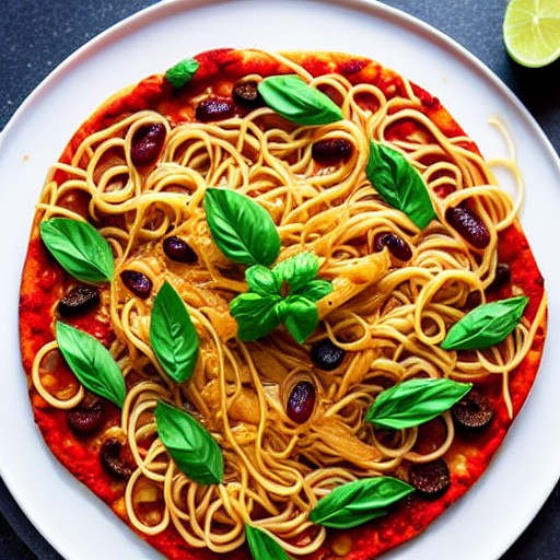 Chili Oil Noodle Pizza