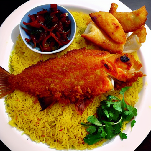 Fried Fish Sayadiyeh