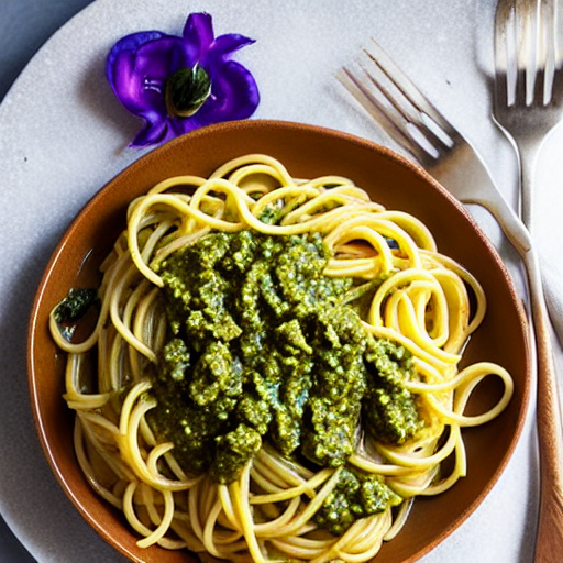 Pasta al Pesto de Almendras