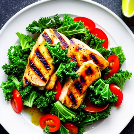 Salada de Couve com Frango