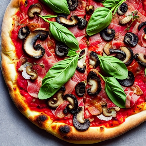 Pizza Prosciutto e Funghi
