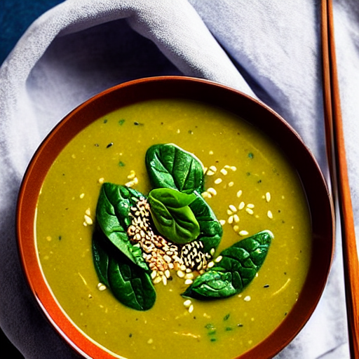 Sesame Spinach Soup