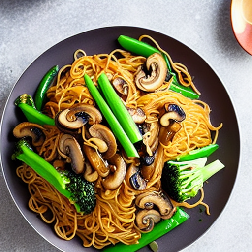 Mushroom Noodle Stir-fry