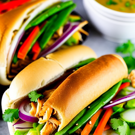 Halal Chicken Banh Mi