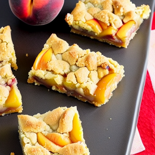 Peach Cobbler Bars