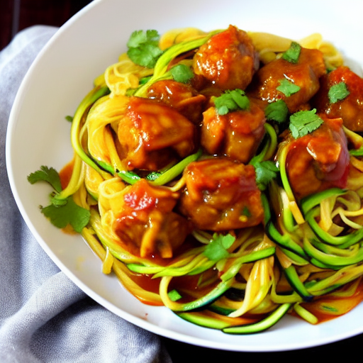 Cabbage Manchurian Noodles