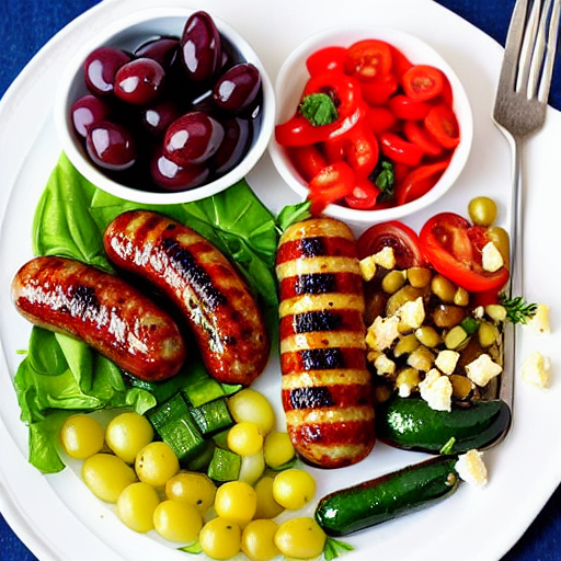 Greek Sausage Platter