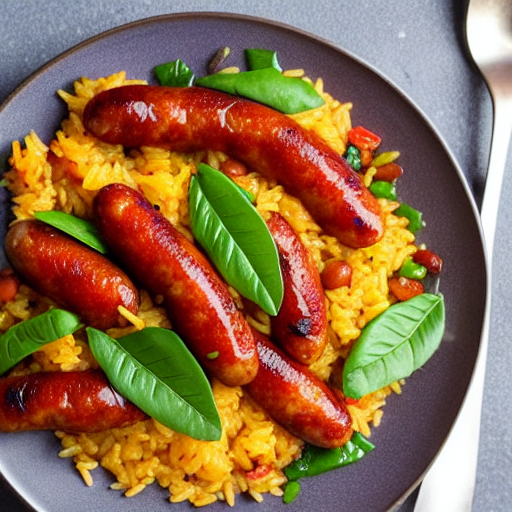 Arroz com Linguiça