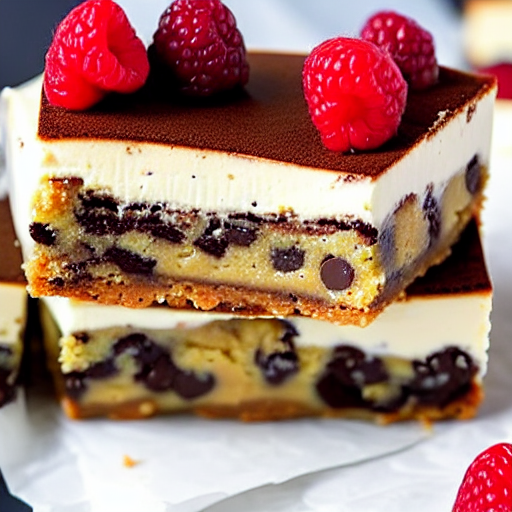 Chocolate Chip Cookie Dough Cheesecake Bars