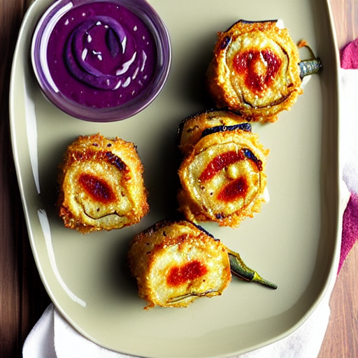 Fried Eggplant Rolls