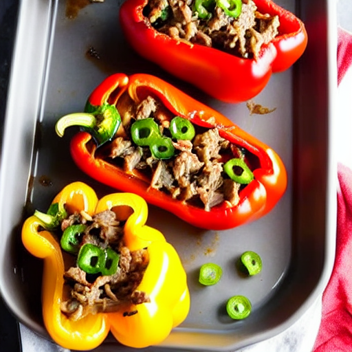Philly Cheesesteak Stuffed Peppers