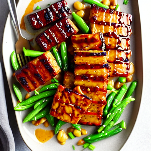 Maple Mustard Glazed Tempeh