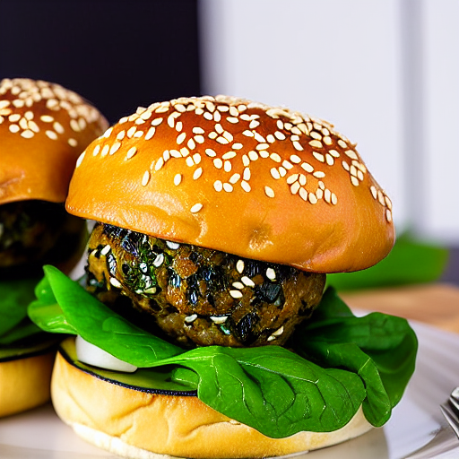Sesame Spinach Burger