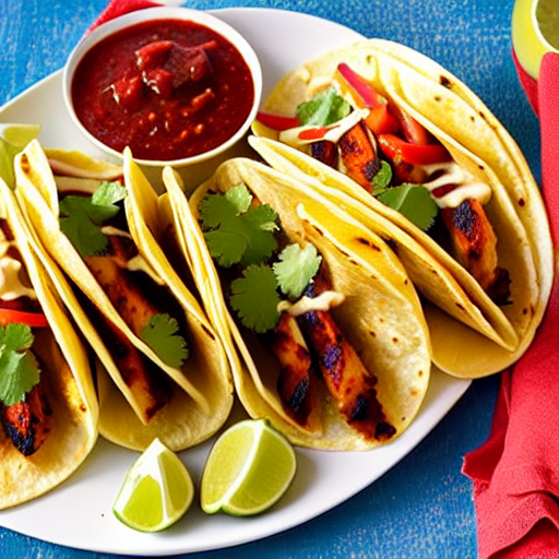 Halal BBQ Chicken Tacos