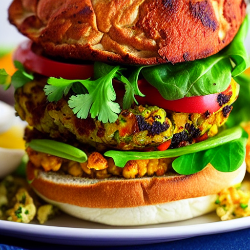Spiced Cauliflower Burger