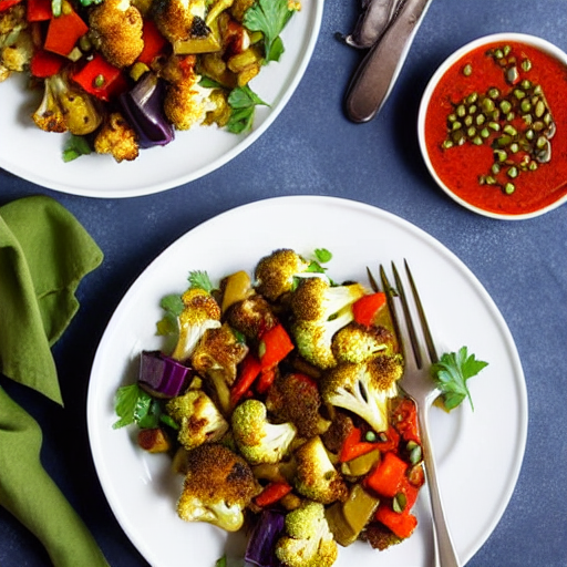 Roasted Cauliflower Caponata