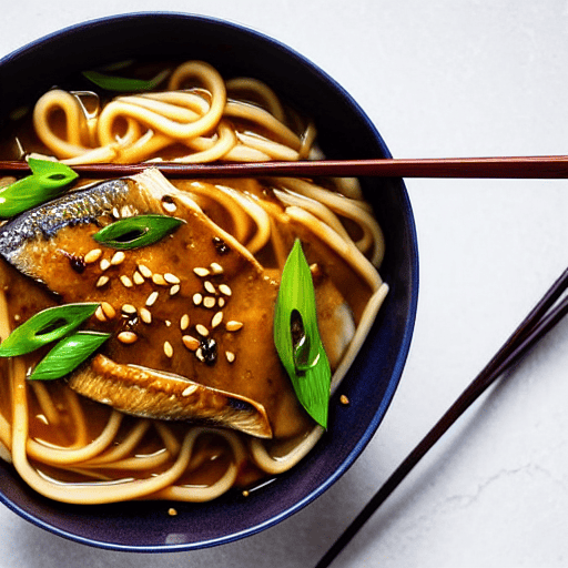 Saba Miso Goya Udon