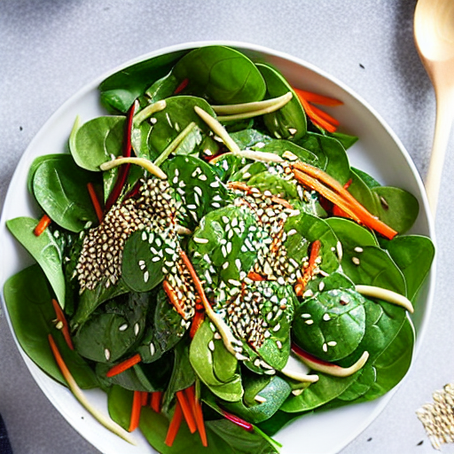 Sesame Spinach Salad