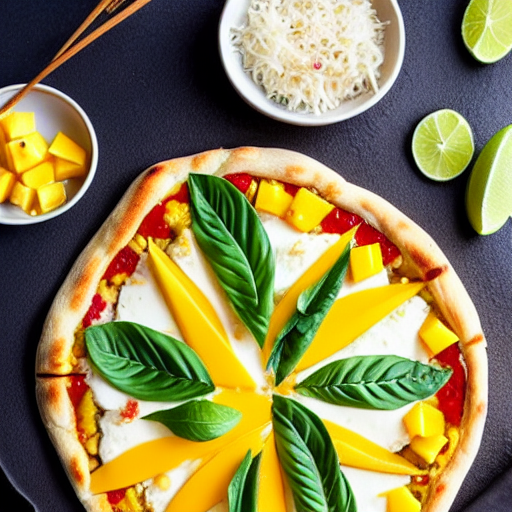 Mango Sticky Rice Pizza
