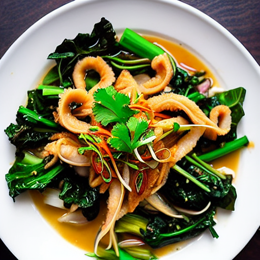 Mực Xào Dưa Chua