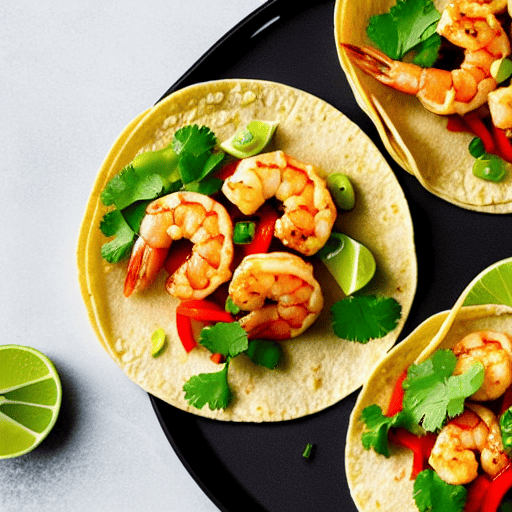 Sweet and Sour Shrimp Tacos