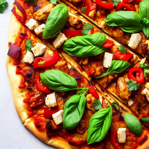 Chili Chicken Pizza