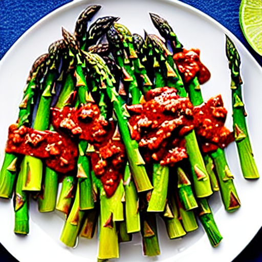 Grilled Asparagus with Chili