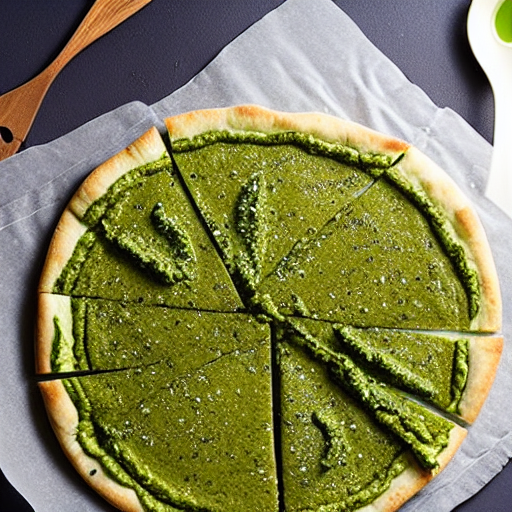 Matcha Pesto Pizza
