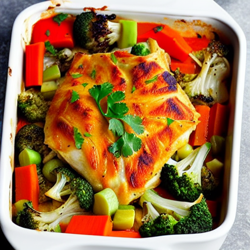 Vegetable and Chicken Bake