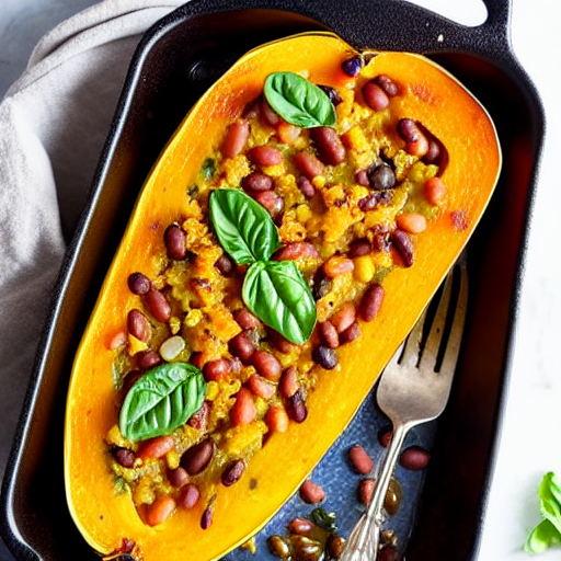 Squash and Bean Bake