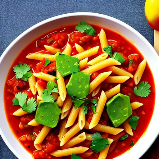 Pasta con Salsa de Nopal