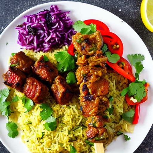 Riz Bil Kousa w Kebab