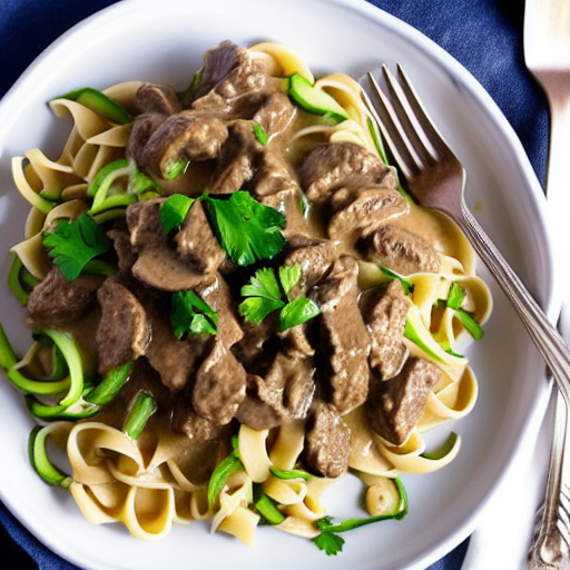 Low Carb Beef Stroganoff