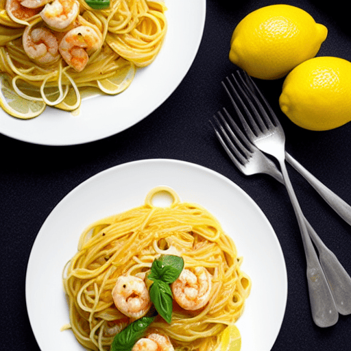 Spaghetti al Limone e Gamberi