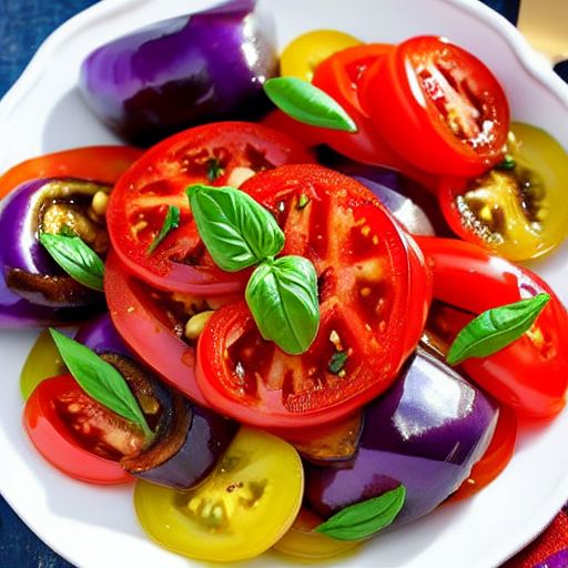 Eggplant and Tomato Salad