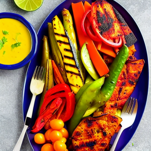 Tandoori Vegetable Platter