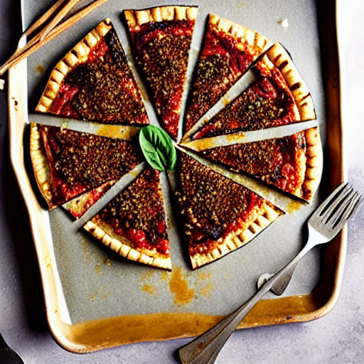 Eggplant and Zaatar Pie